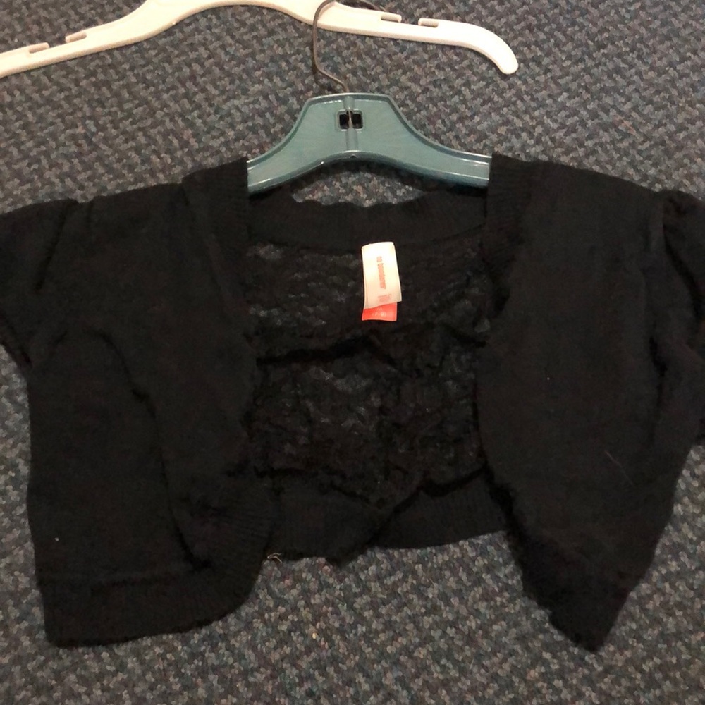 Black cardigan